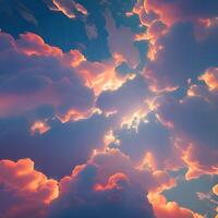 clouds from a height of flight. photo