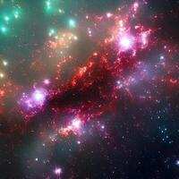 Space background with realistic nebula. photo