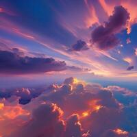clouds from a height of flight. photo