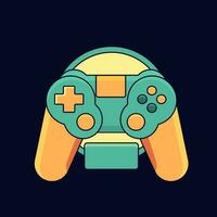 Game logo design. Video game emblems set. Joystick gamer logo vector