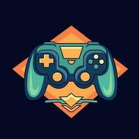 Game logo design. Video game emblems set. Joystick gamer logo vector