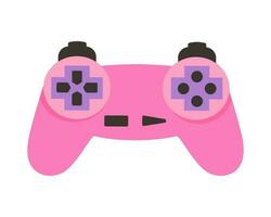 Joystick gamepad. Retro game console. Nostalgia for the 80s, 90s. vector