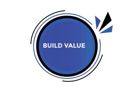 Build value impossible  button web banner templates. Vector Illustration