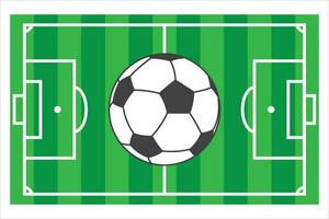 Football field and ball icon, vector, illustration, symbol vector