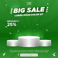 Big Sale Promotion Design Template vector