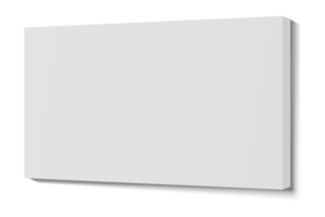 White blank canvas frame. png