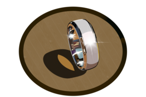 Mens zilver ring png