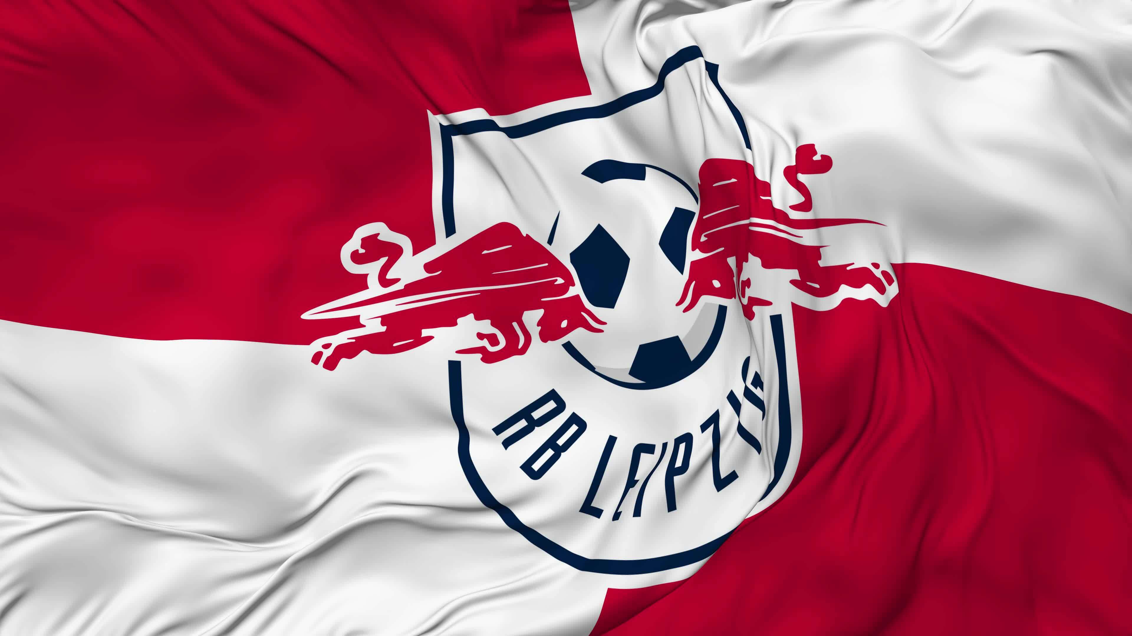 RasenBallsport Leipzig e V, RB Leipzig Flag Seamless Looping Background