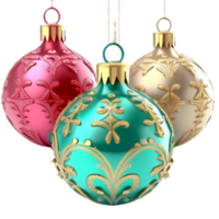 Kerstmis achtergrond ballen kerstballen. ai gegenereerd png