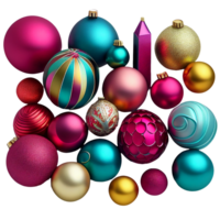 Noël Contexte des balles boules. ai généré png