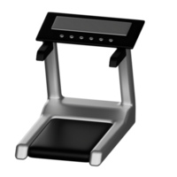 3d icon treadmill Isolated on Transparent Background png