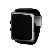 3d icono inteligente reloj aislado en transparente antecedentes png