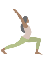 Woman wearing sportwear doing Yoga exercise, Calm of healthy young woman breathing and meditation yoga png