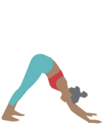 kvinna bär sportkläder håller på med yoga träning, lugna av friska ung kvinna andas och meditation yoga png