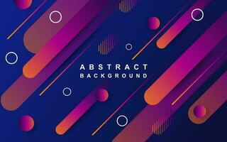 blue modern abstract background design, geometric composition, purple neon orange gradations and patterns. for futuristic design posters vector