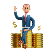 businessman with money png