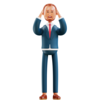 businessman confused pose png