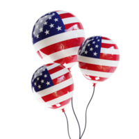 amerikan flagga ballonger 4:e av juli png