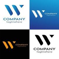 W letter logo and symbol vector template Premium Vector