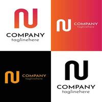 N letter logo and symbol vector template Premium Vector