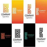 K letter logo and symbol vector template Premium Vector