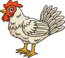 Hen Cartoon Colored Clipart Illustration vector