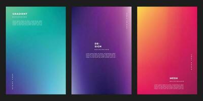 Colorful gradient background template copy space. Suitable for poster, banner, flyer, brochure, leaflet, pamphlet, or booklet vector