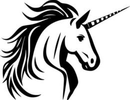 Unicorn, Minimalist and Simple Silhouette - Vector illustration