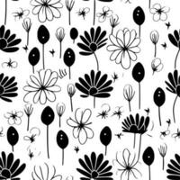 Seamless Pattern, Minimalist and Simple Silhouette - Vector illustration