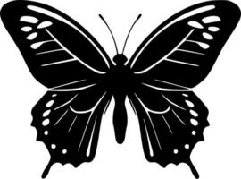 mariposa, negro y blanco vector ilustración