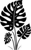 Botanical - Black and White Isolated Icon - Vector illustration