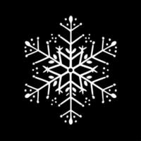 copo de nieve, minimalista y sencillo silueta - vector ilustración