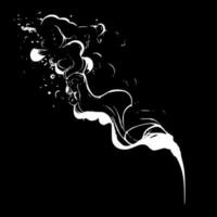 fumar, negro y blanco vector ilustración