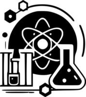 Science, Black and White Vector illustration