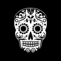 Sugar Skull, Minimalist and Simple Silhouette - Vector illustration