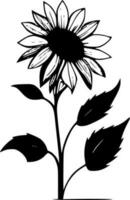 Sunflower - High Quality Vector Logo - Vector illustration ideal for T-shirt graphic