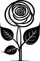 arrollado flores - alto calidad vector logo - vector ilustración ideal para camiseta gráfico