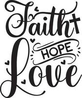 Faith Quotes Design vector