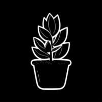 Succulent, Minimalist and Simple Silhouette - Vector illustration