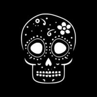Sugar Skull - Minimalist and Flat Logo - Vector illustration