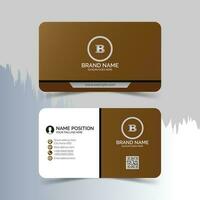 Modern business card layout. vector