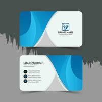 Modern and clean business card design. vector