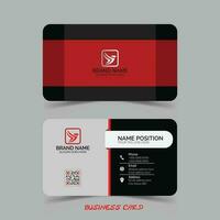 Customizable business card template design. vector