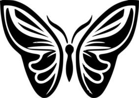 mariposa, negro y blanco vector ilustración