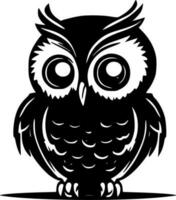 Owl - Minimalist and Flat Logo - Vector illustration