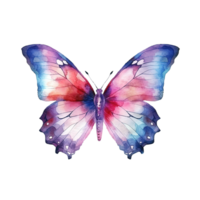 acuarela mariposa. ilustración ai generativo png