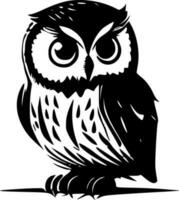 Owl - Minimalist and Flat Logo - Vector illustration