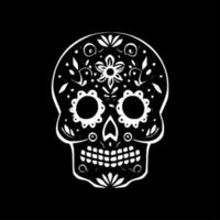 Sugar Skull, Minimalist and Simple Silhouette - Vector illustration