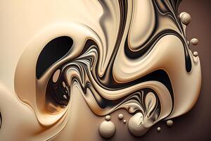 Pattern of fluid art background in different color gradients, banner photo