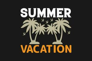 summer vacation t-shirt vector